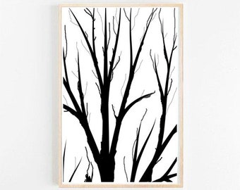 tree print etsy