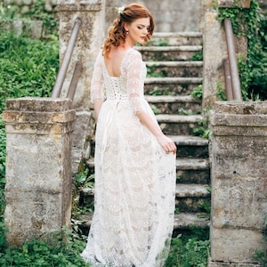 Boho wedding dress under 300 sales