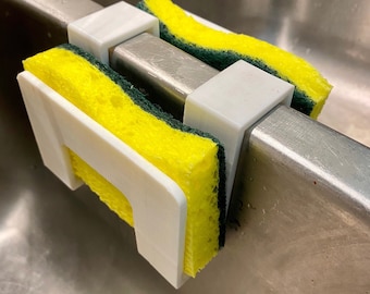 Over sink double kitchen sponge holder