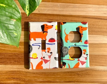 Dog Doggy Pup Puppy Light Switch Plate Cover Dog Home Decor Animal Nursery Dog Lover Decor Animal Decor Cartoon Dog Decor Pet Room Decor