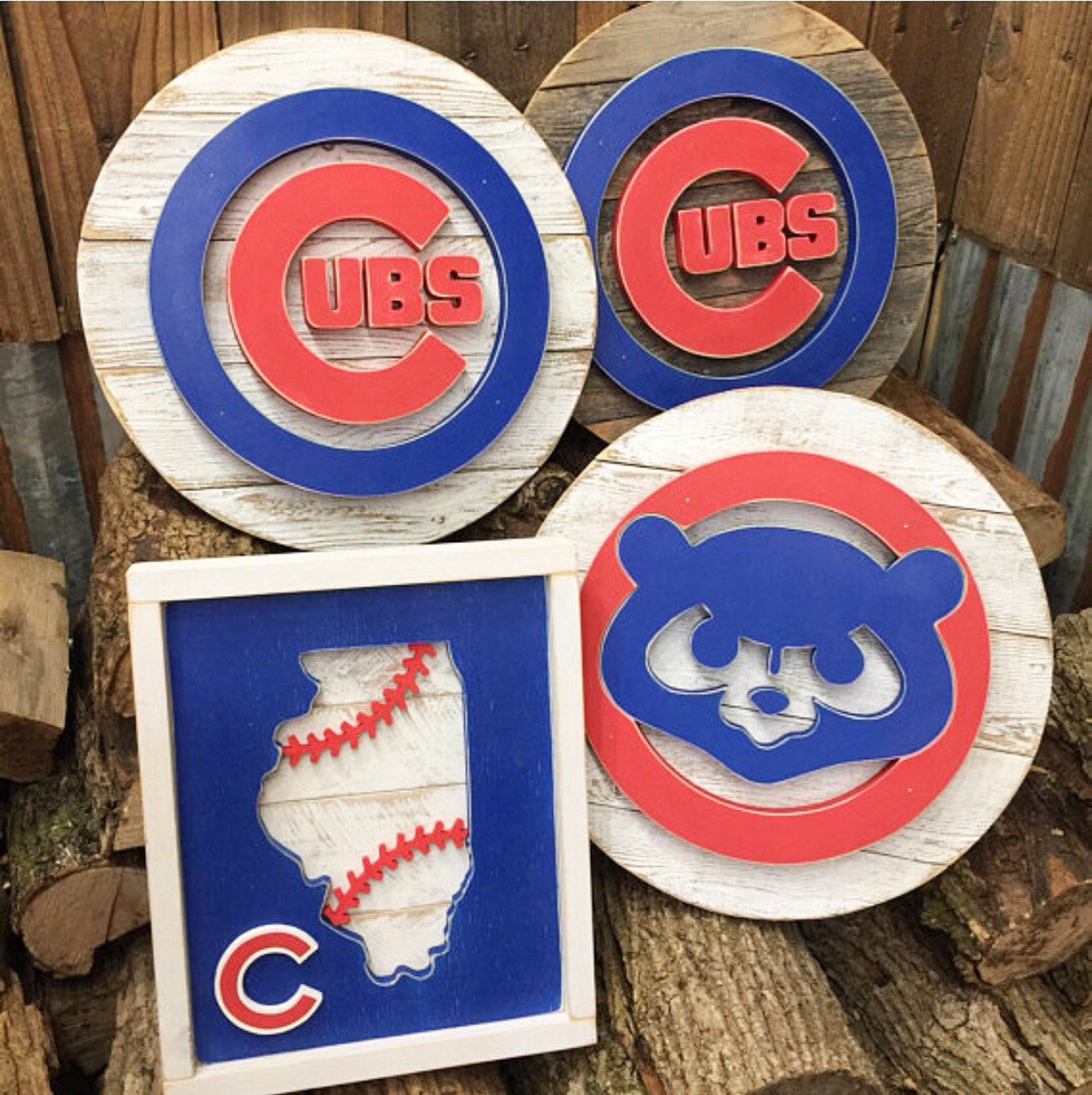 Pallet Chicago Cubs Sign World Series Champs 3D Handcut Etsy