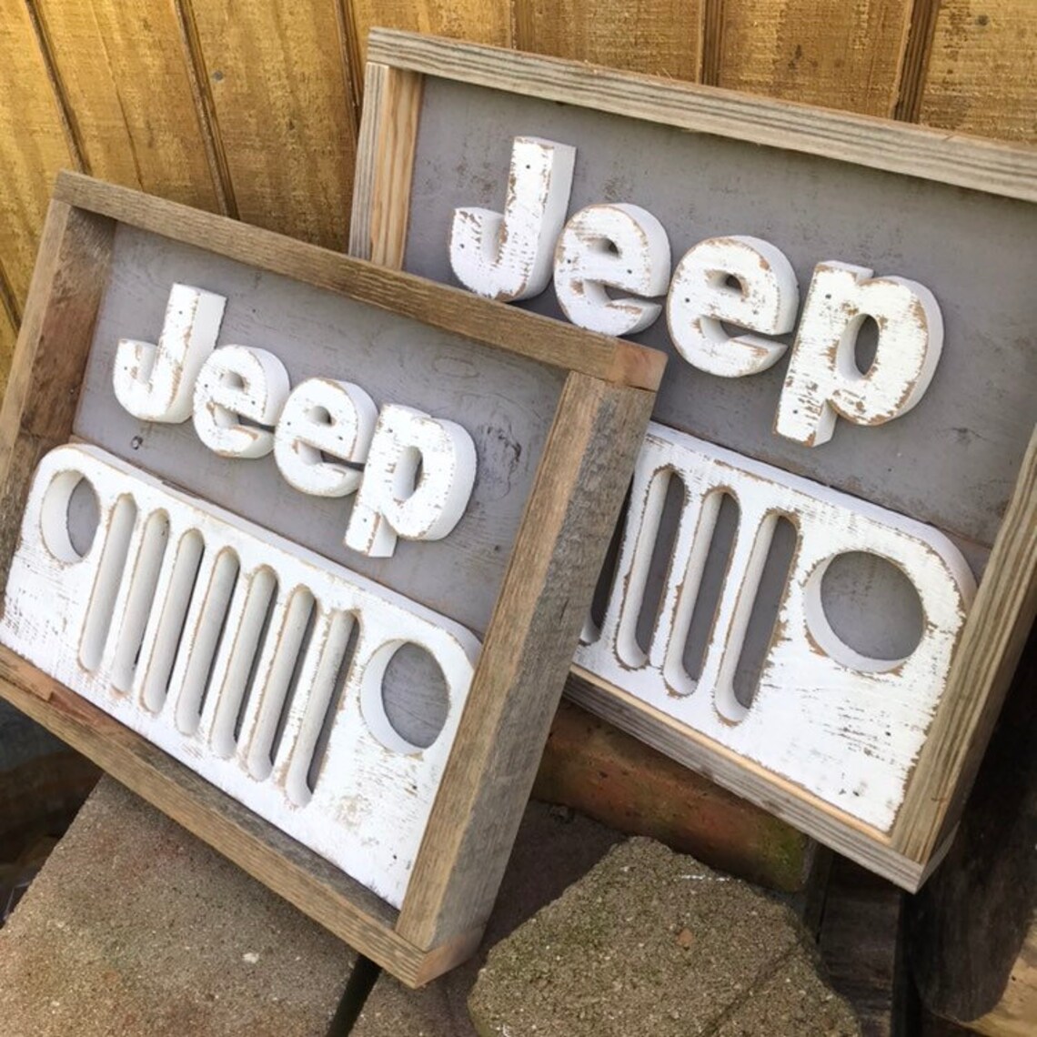Rustic Pallet Jeep Decor Jeep Sign Wood Sign Jeep Grill Etsy