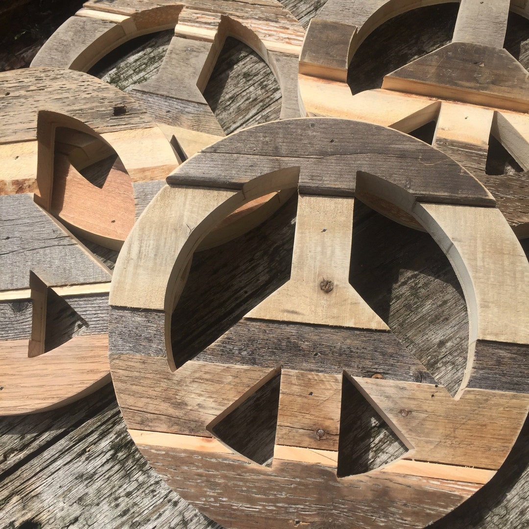 Pallet Peace Sign Rustic Wood Decor Peace Love Happiness Etsy