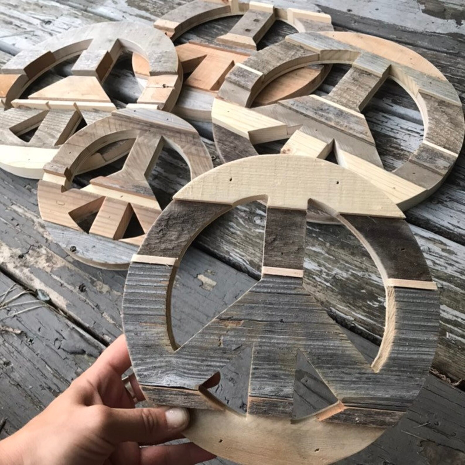 Pallet Peace Sign Rustic Wood Decor Peace Love Happiness Etsy