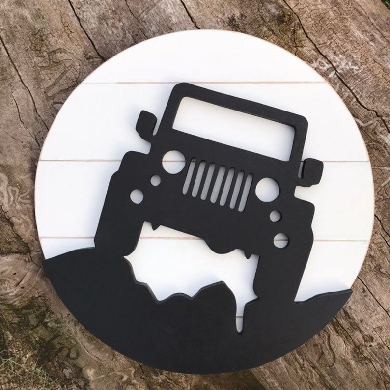 Jeep Decor Jeep Sign Wood Sign Jeep Grill Wrangler Etsy