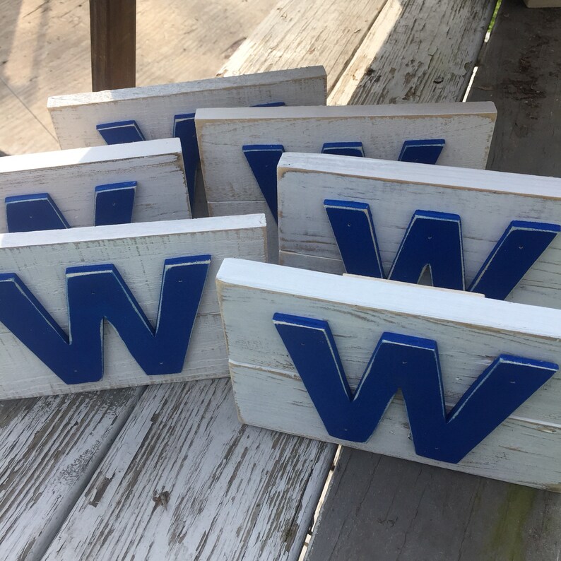 Pallet Chicago Cubs W Flag Stocking Stuffer World Series Etsy