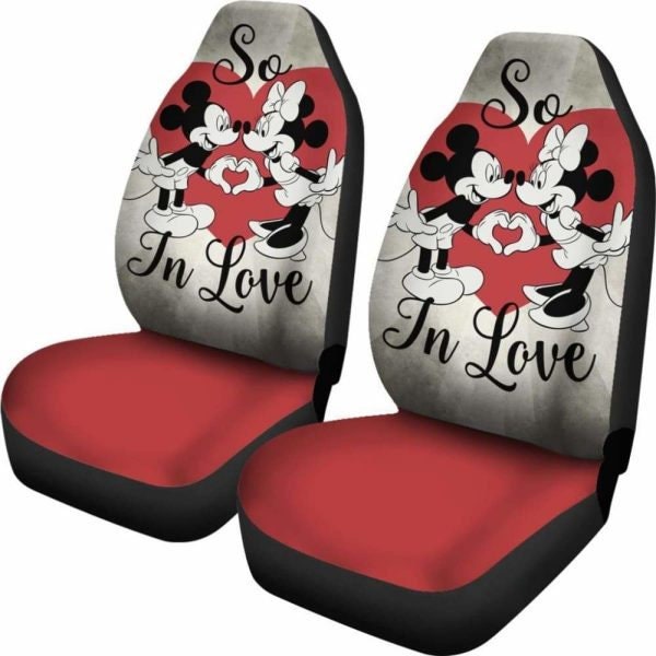 Mickey Minnie Car Seat Covers, Cartoon Disney Car Seat Covers