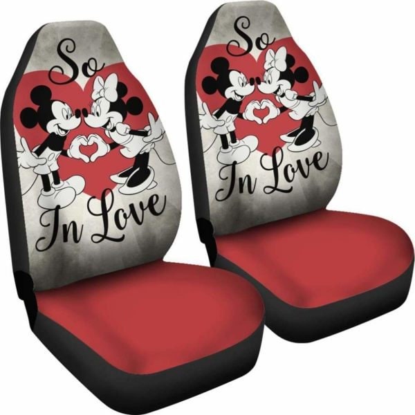 Mickey Minnie Car Seat Covers, Cartoon Disney Car Seat Covers