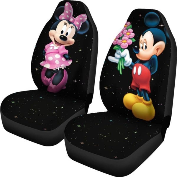 Discover Mickey Minnie Car Seat Covers, Cartoon Fan Gift Universal Fit, Disney Car Seat Covers