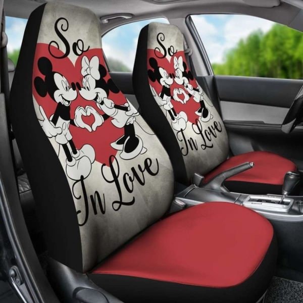 Mickey Minnie Car Seat Covers, Cartoon Disney Car Seat Covers