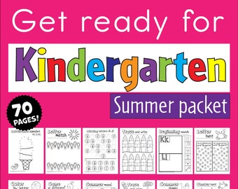 Preschool Summer Workbook | Pre-K Summer Review | Preschool Homeschool Curriculum | Summer Bridge Activities PDF