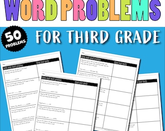 Math Word Problems for 9-Year-Olds | 3rd Grade Addition & Subtraction Worksheets | Printable PDF