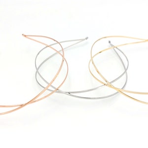 simple cross metal headband thin woman headband hairband for women hair accessories