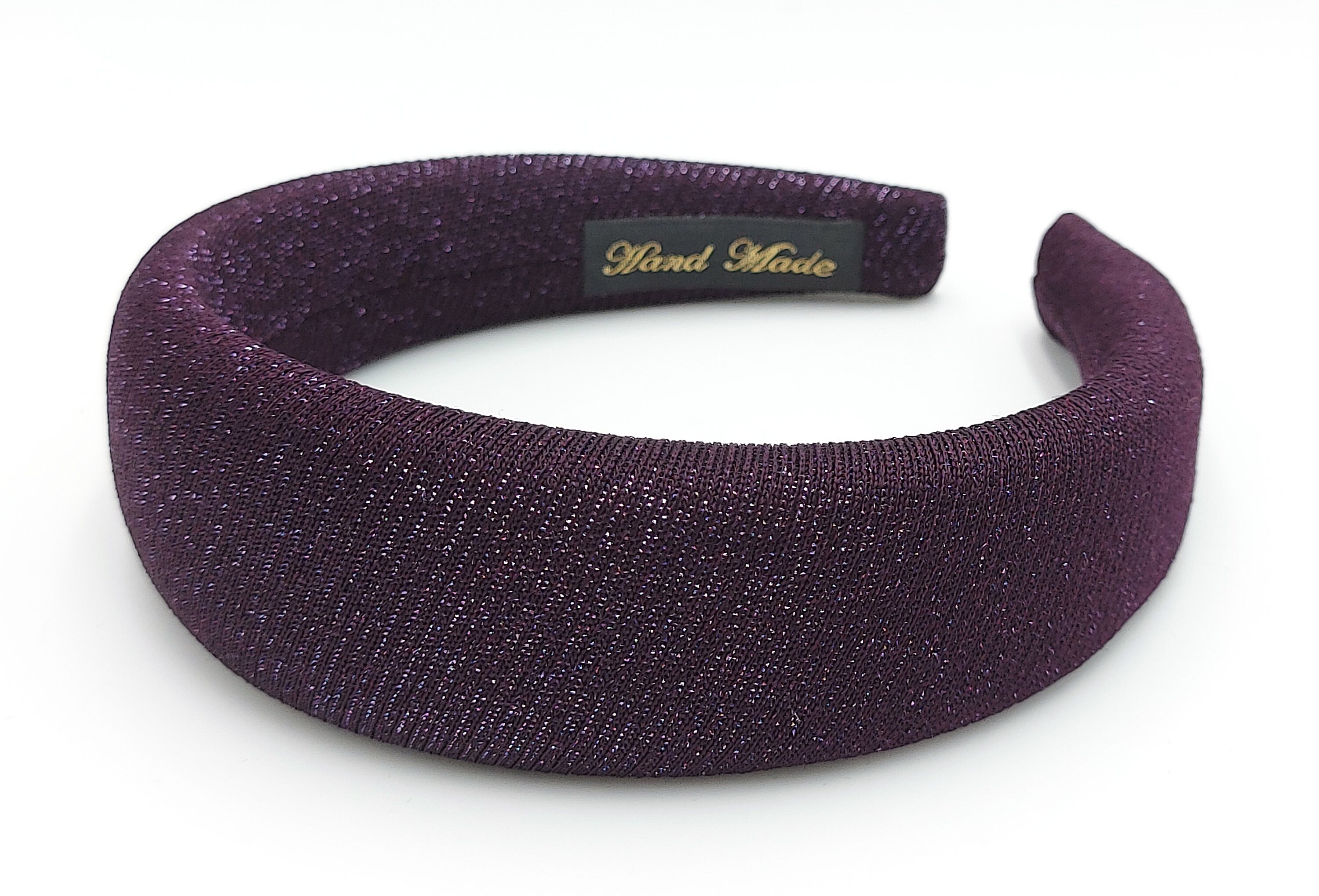 Purple Shimmer Headband Padded Headband Adult Hairband Women - Etsy