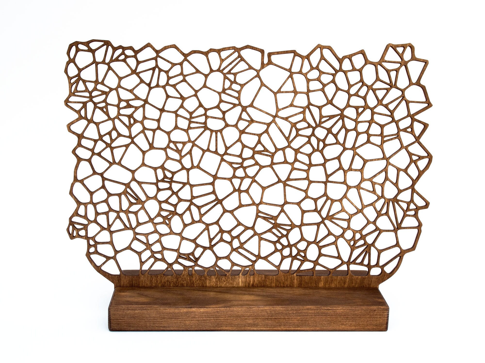 Wooden Earring Holder - Handmade Storage Display for Earrings with Un…