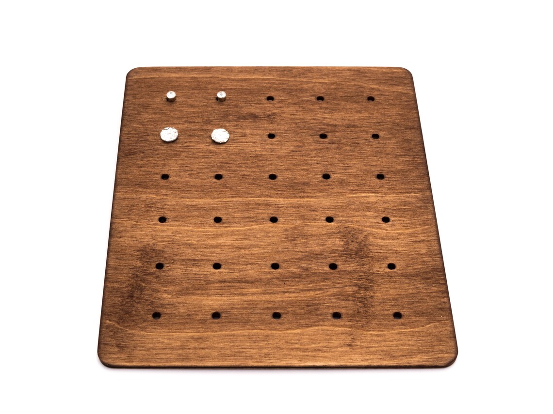 Ohrsteckeraufbewahrung aus Holz in verschiedenen Farben | Etsy