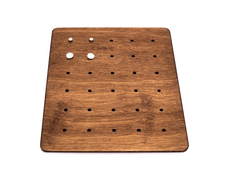 Modern Wooden Stud Earring Display Earring Storage Stud Etsy