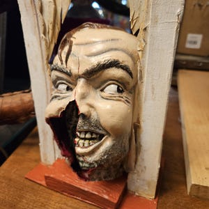 Jack Torrance Book Nook Miniature Display- The Shining Bookshelf Decor hedge maze Jack Nicholson