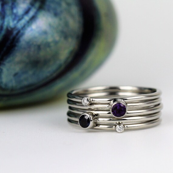 Platinum birthstone ring deals