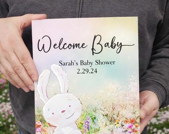 Printed Acrylic Baby Shower Sign • Custom Welcome Sign • Personalized Keepsake Gift for New Mom