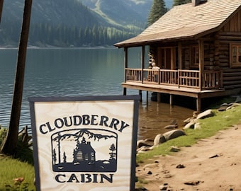 Custom Cabin Name Sign • 3D Raised Wood Mountain Sign • Rustic Lodge Wall Art • Personalized Cabin Decor • Lake House Gift