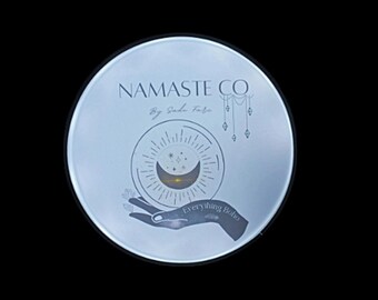 Boho Custom LED Light Sign Personalized Logo Light Celestial Boutique Decor Printed Acrylic Sign Spiritual Studio Display Moon & Stars Light