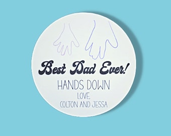 Custom Handprint 3D & Printed Wood Sign • Personalized Kids Hand Gift • Father’s Day, Mother’s Day, or Family Keepsake