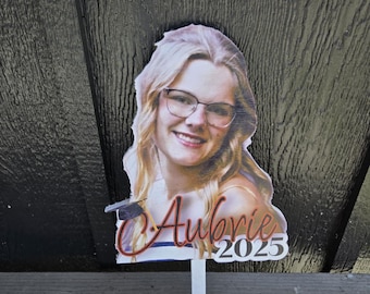 Custom Photo Cutout Sign • Personalized Wood Printed Sign • Graduation Gift 2025 • Senior Photo Decor • Custom Name Cutout • Class of Sign
