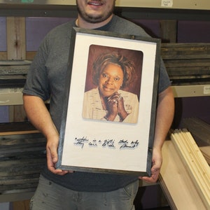 Memorial Plaque Wood Sign Real Hand Writing Actual Photo Handwriting In Memory Of Personalized 3D Raised Text Photograph Note Signature