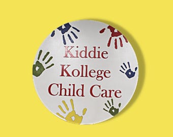 3D Child Care Sign – Custom Daycare or Preschool Logo Sign, Raised Handprint Design, Colorful Kids Learning Center Wall Decor for Classrooms