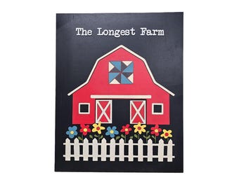 3D Custom Farm Sign • Raised Barn & Quilt Block Decor • Personalized Homestead Name Wood Sign • Rustic Country Wall Art