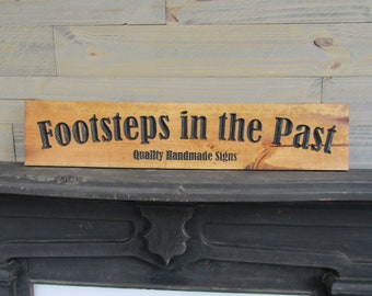 Custom Business Sign Personalized Ranch Style Engraved Commerical Signage Routed Carved Store Front Indoor Outdoor Entrance Sign Handmade