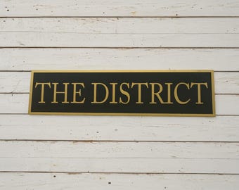 Industrial Modern 3D Custom Sign • Raised Letter Business Logo • Black Metal‑Inspired Boutique & Storefront Wall Decor