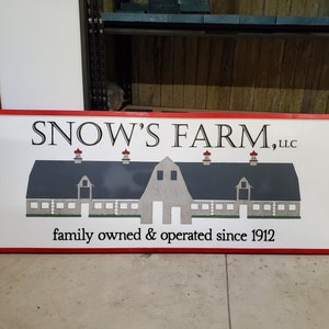 Large Custom Commerical Business Wood Farm Sign Barn 3D Exterior Signage Outdoor Entrance Store Front Tailormade Built Address Company