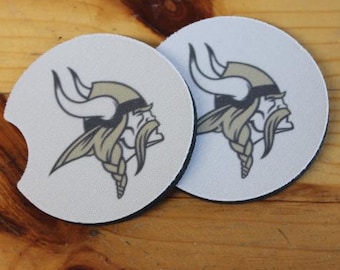 Custom School Fundraiser Car Coaster Cup Insert Personalize Your Logo Local School Logo Wholesale Sport Printed Bulk
