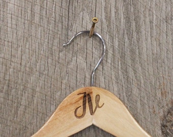 JV Jr Varsity Jacket Clothes Hanger Engraved Hard Wood Sturdy Ceremony Celebration Gift High School Letter