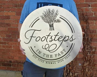 Custom Metal  Sign with your Personalized business Logo on Aluminum Great for outdoors not steel will not rust