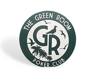 Extra Large Raised Logo Sign • Custom 3D Poker Club Sign • Oversized Business Wall Decor • Outdoor Club or Lounge Sign