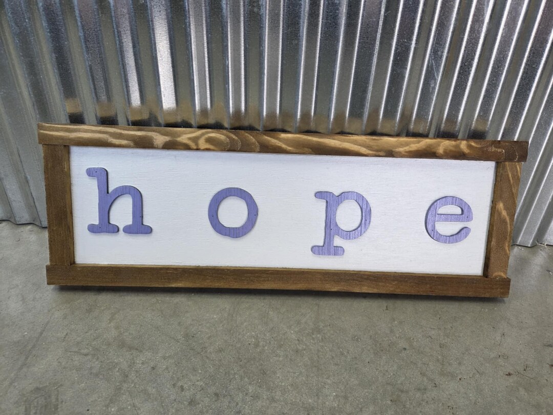 Rustic Hope Wooden Sign: Inspirational Farmhouse Wall Decor - Etsy