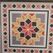Barn Quilt Wood Sign Pastel Star Stars Country Brown Framed Square ...