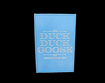 Coastal Raised Wood Sign • Duck Duck Goose Nautical Decor • Personalized Beach House Sign • Sherwood MD Coastal Wall Art