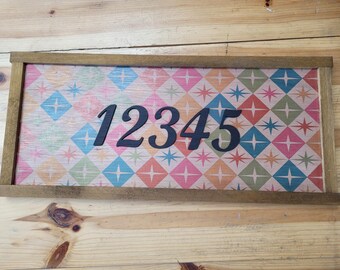 Custom Personalized Address Sign Family Gift Established Sign Driveway UV 3D Raised Text Made To Order Indoor Outdoor Patio Basement Signage