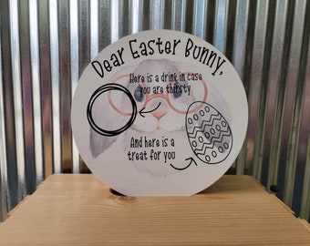 Spring Easter Bunny Glasses Treat Tray Printed Giftable Kids Sustainable Plate Egg Hunt Host Cute Smooth PVC Weatherproof Ultraviolet Ink