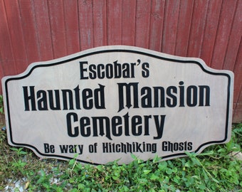 Custom Handmade Wood Sign for Outdoor Indoor Hanging Personalized for your Business, Ranch or Office Commercial Haunted