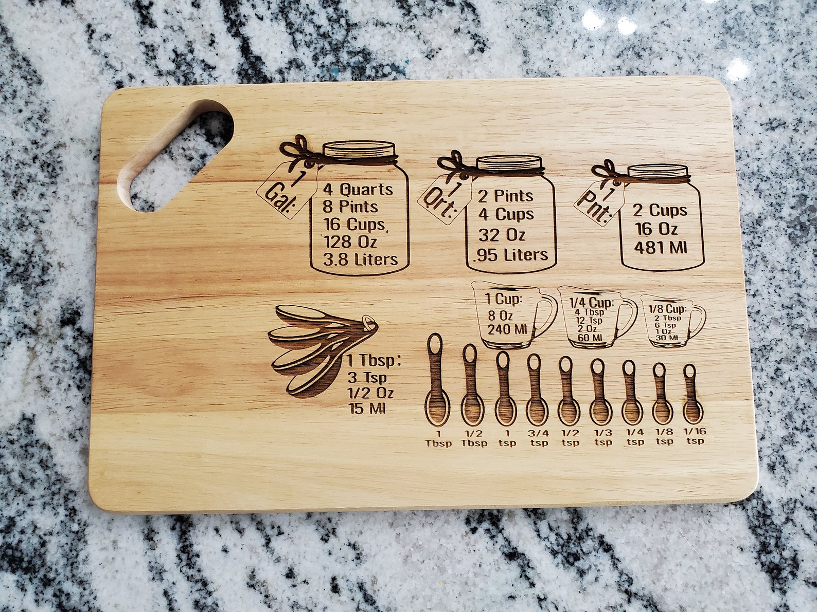 kitchen-conversion-chart-graph-gift-hardwood-engraved-cutting-etsy