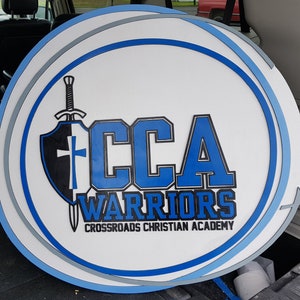 Church Sign,  Round School Sign, Pastor Sign, Desk Sign, Office Sign,  Business Sign, Commercial Signage, 3D, Raised Text, Your Logo