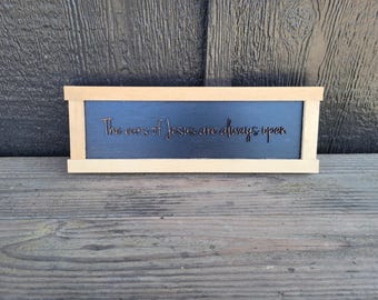 The Ears Of Jesus Are Always Open Rustic Handmade Wood 3D Sign Framed Christian God Is Here Prayer Holy Saying Blessed Child Of God Listen