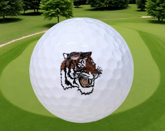 Custom Tiger Printed Golf Ball – Personalized Logo – Unique Sports Gift for Golfers and Corporate Events