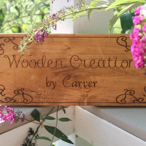Custom Wood Sign, Business Sign, Outdoor Sign, Wall Decor, Personalized Name Signs, Laser Engraving, Custom, Footstepsinthepast