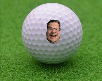 Hit Your Friend in the Face Golf Balls | Custom Photo Golf Balls | Hilarious Gift for Golfers